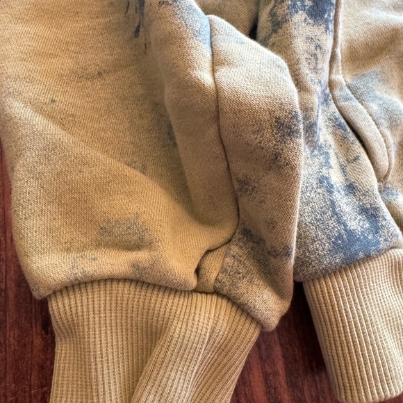 Nike Olive Tie-Dye Hoodie one tiny shadow stain see pics - Picture 5 of 8